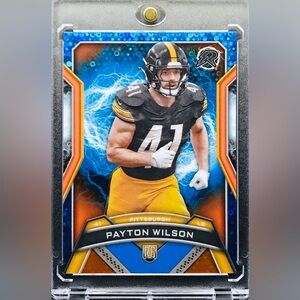 Payton Wilson RC - 2024 Topps Resurgence Blue and Orange Spark #181
